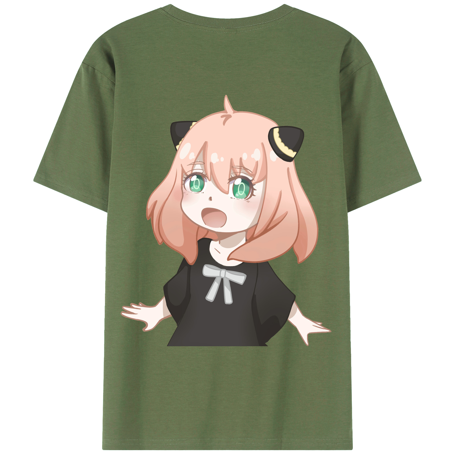（画像用） SPY×FAMILY间谍家家酒 綿100％ メンズ半袖Tシャツ（バックプリント） 通気性